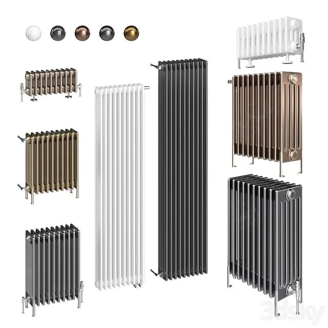 Zehnder Charleston 4С 5С 6С (Set 3) 3D Model