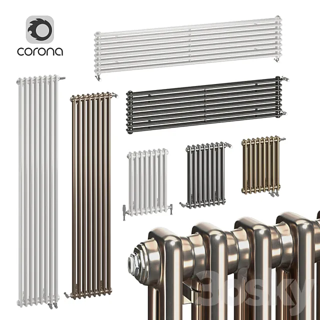 Zehnder Charleston Radiators 2C 3DModel