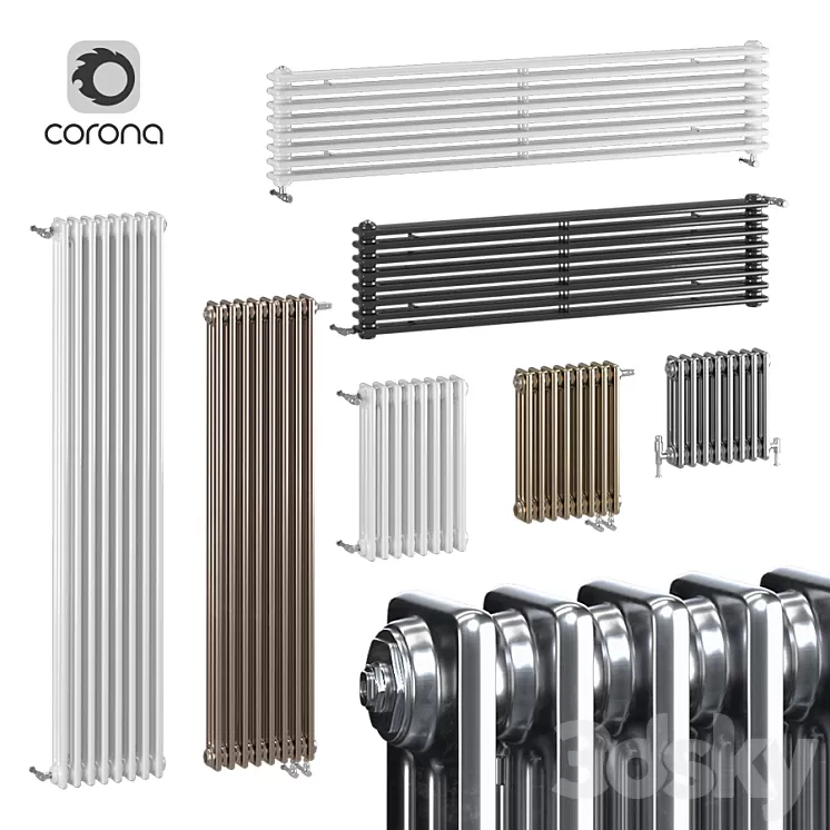 Zehnder Charleston radiators 3C 3D Model