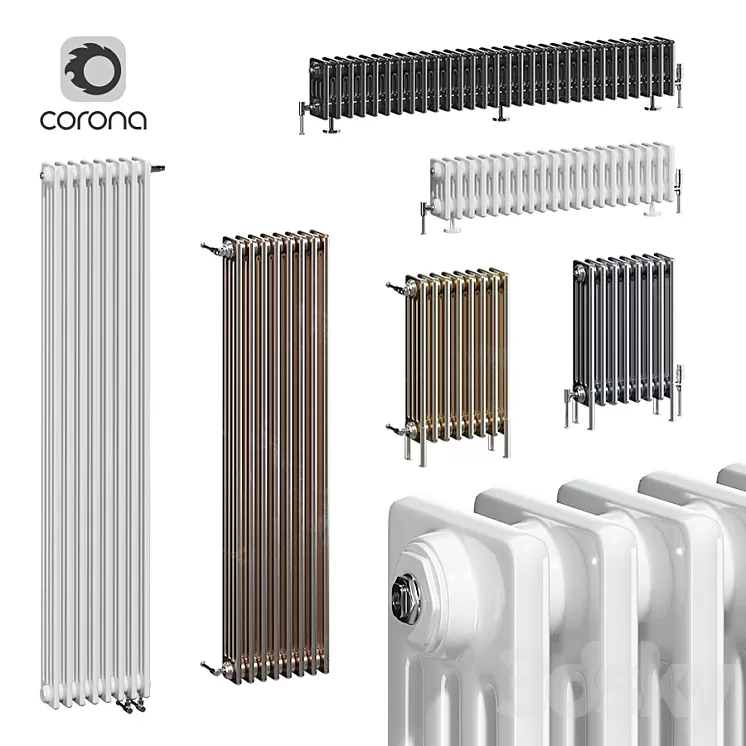 Zehnder Charleston radiators 4C 3D Model