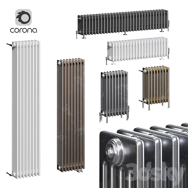 Zehnder Charleston radiators 5C 3D Model