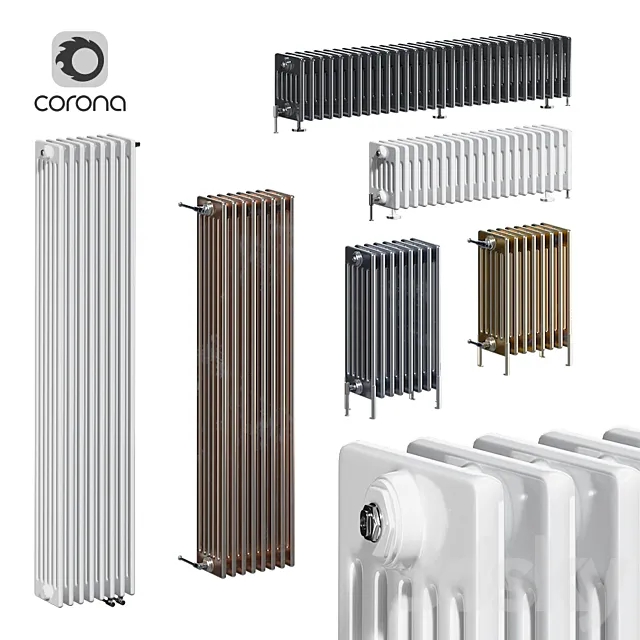 Zehnder Charleston radiators 6C 3DModel
