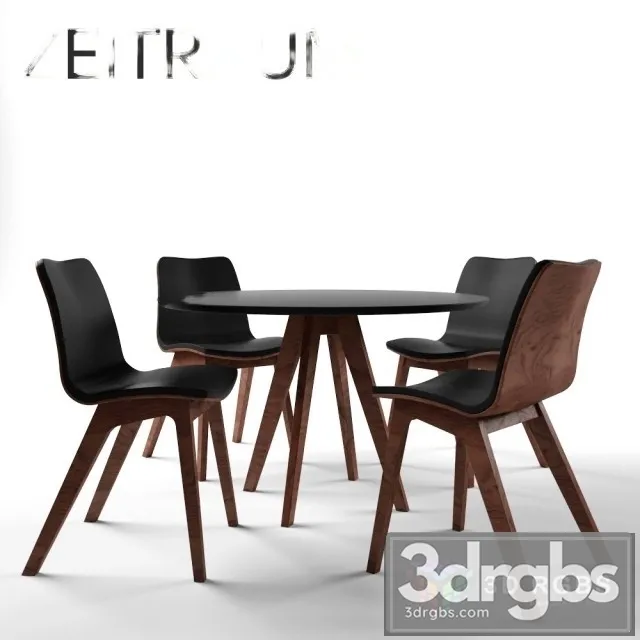 Zeitraum Morph Table and Chair 3D Model Download