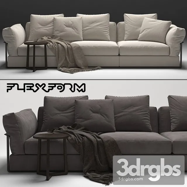 Zeno Sofa Flexform 3D Model Download Zeno Sofa Flexform 3D Model Download