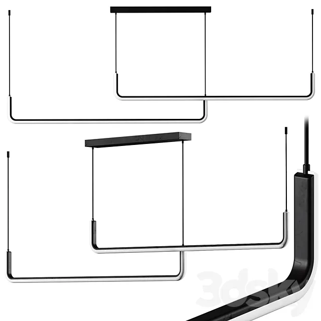 zenqdesigns Modern Minimalist LED Drop 3D Model zenqdesigns Modern Minimalist LED Drop 3D Model