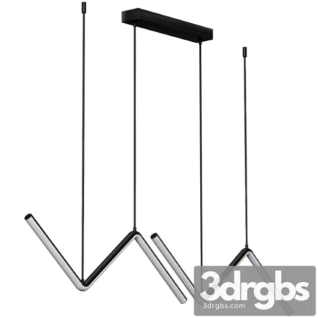 Zenqdesigns Wave Shaped Pendant Light 3D Model Download