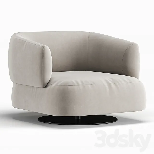 Zeppelin Armchair 3D Model Zeppelin Armchair 3D Model