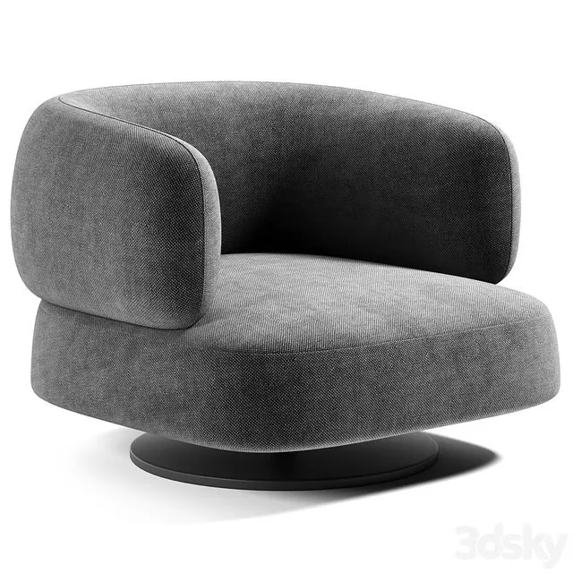 Zeppelin Armchair 3D Model