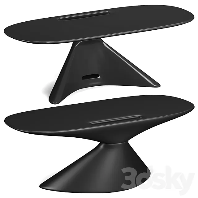 Zero desk by Karim Rashid 3DModel