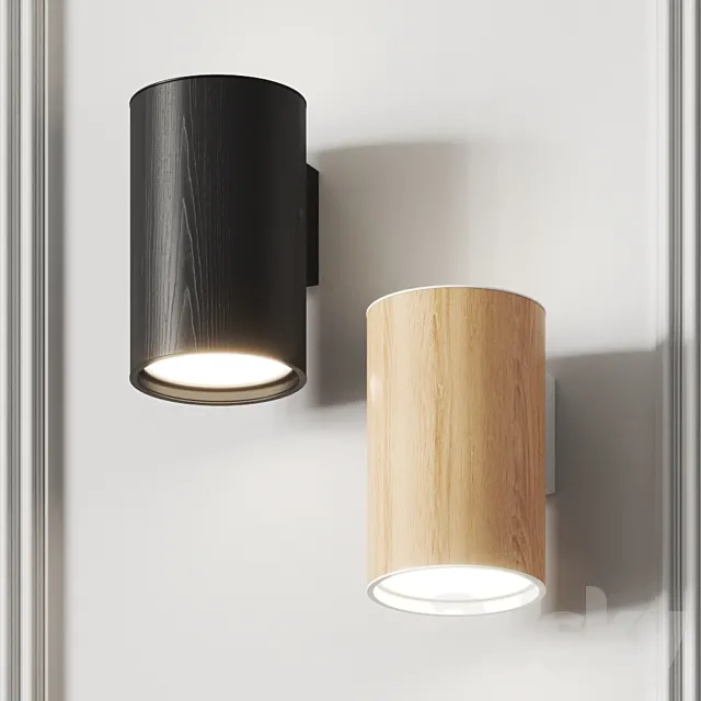 Zero Wood Wall Lamp 3D Model