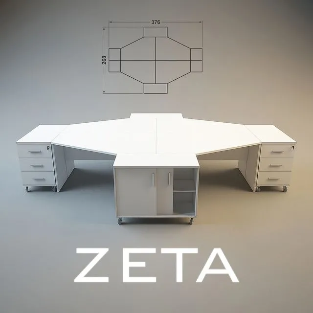 ZETA furniture for staff 3D Model