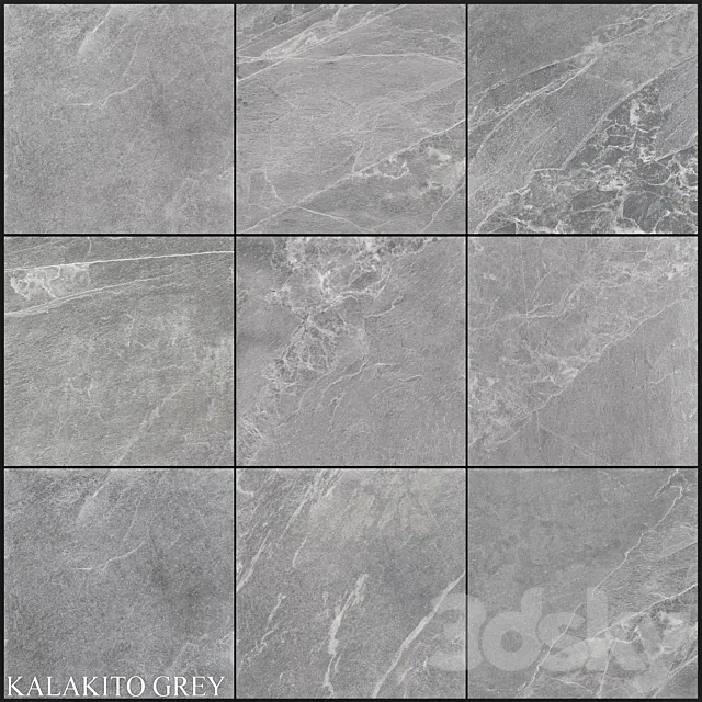 Zeus Ceramica Kalakito Grey 600×600 3D Model