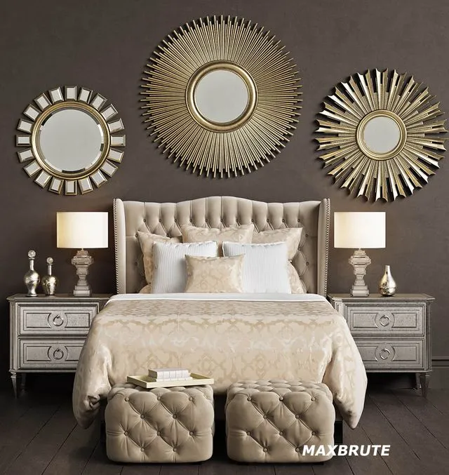 ZGallerie Jameson Bed 3D Model ZGallerie Jameson Bed 3D Model