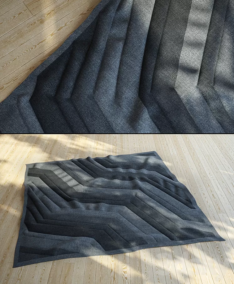 Zigzag Rug 3D Model Zigzag Rug 3D Model