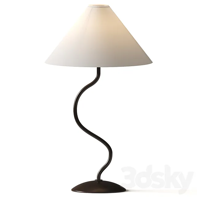 Zigzag Table Lamp – West Elm 3D Model Zigzag Table Lamp – West Elm 3D Model