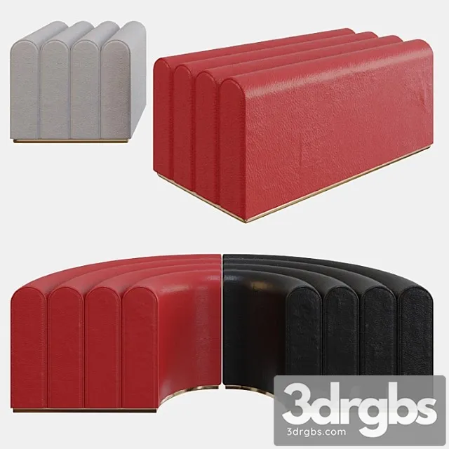 Zilio a&c arkad pouf 2 3D Model Download Zilio a&c arkad pouf 2 3D Model Download