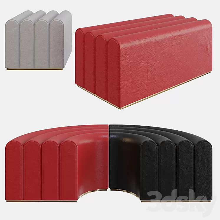 Zilio A&C ARKAD Pouf 3D Model Zilio A&C ARKAD Pouf 3D Model