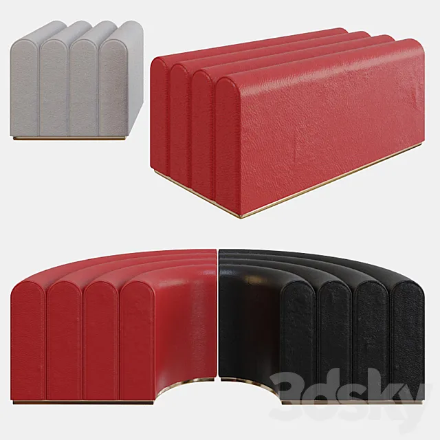 Zilio A&C ARKAD Pouf 3DModel Zilio A&C ARKAD Pouf 3DModel