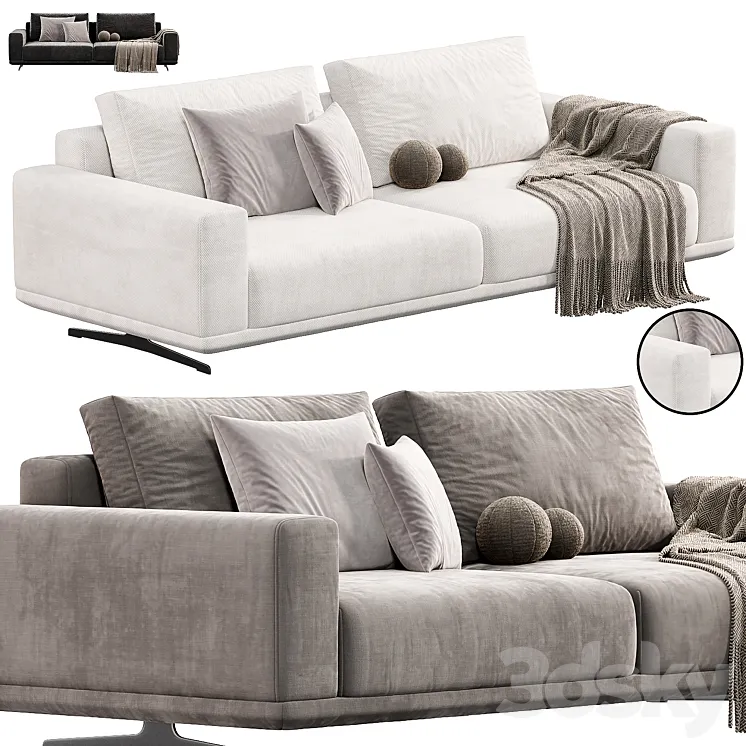 Zillis Sofa by skdesign sofas 3D Model Free Download