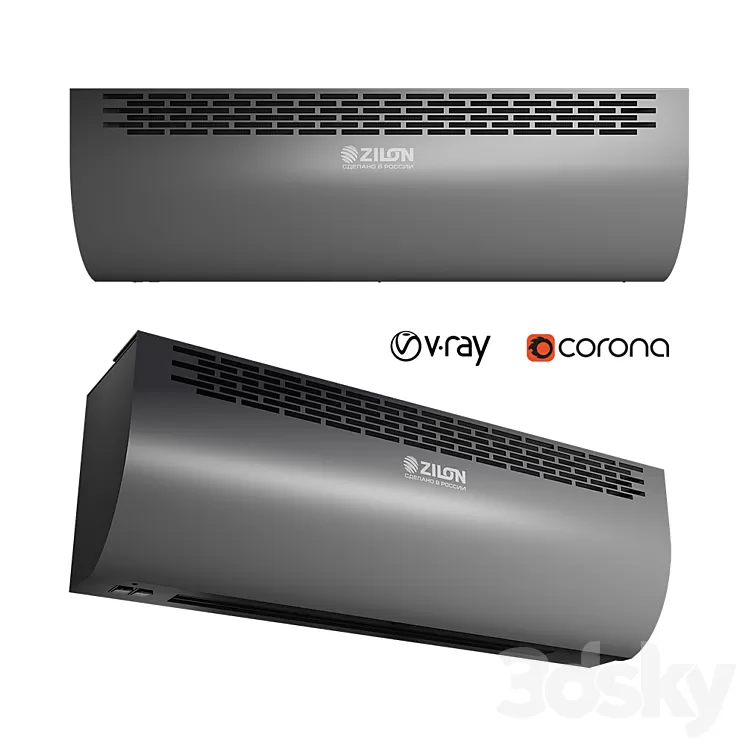 ZILON thermal curtain 3D Model