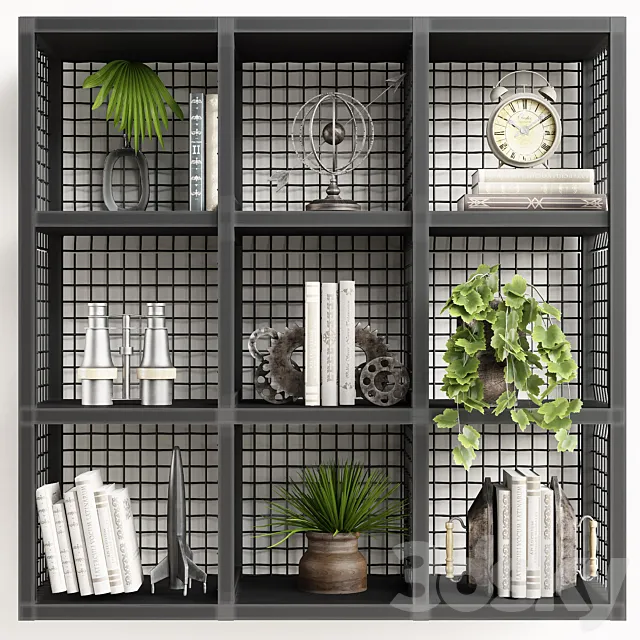 Zinc Restoration Hardware Shelf 3D Model