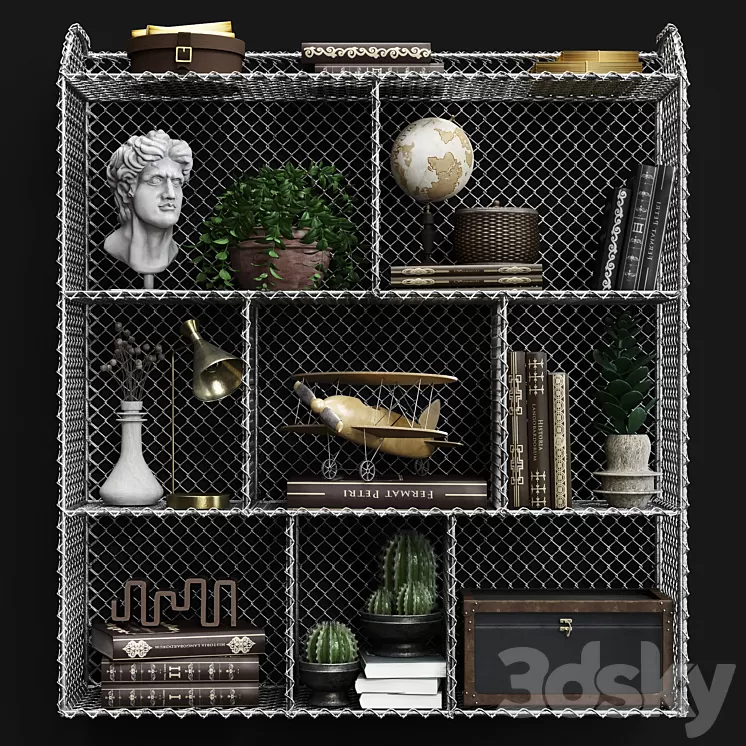 Zinc Restoration Hardware Shelf 3D Model