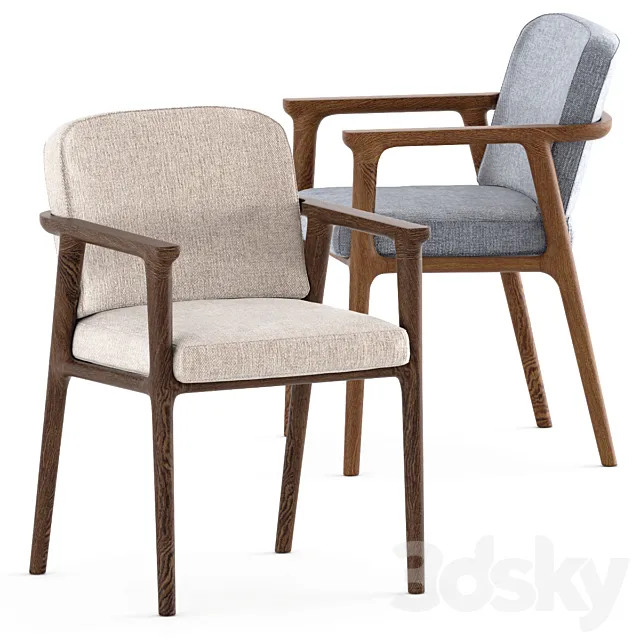 Zio Dining Chair by Moooi 3D Model Zio Dining Chair by Moooi 3D Model