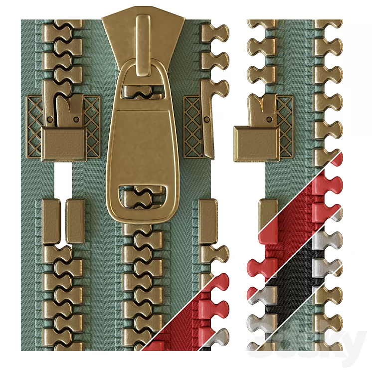 Zipper maps 3D Model Free Download Zipper maps 3D Model Free Download