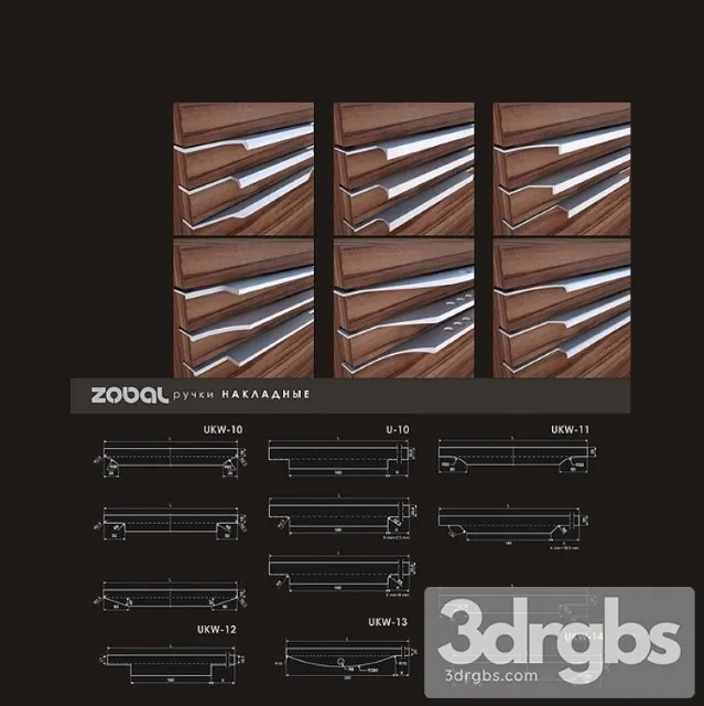 Zobal Ruchki Nakladnye 3D Model Download