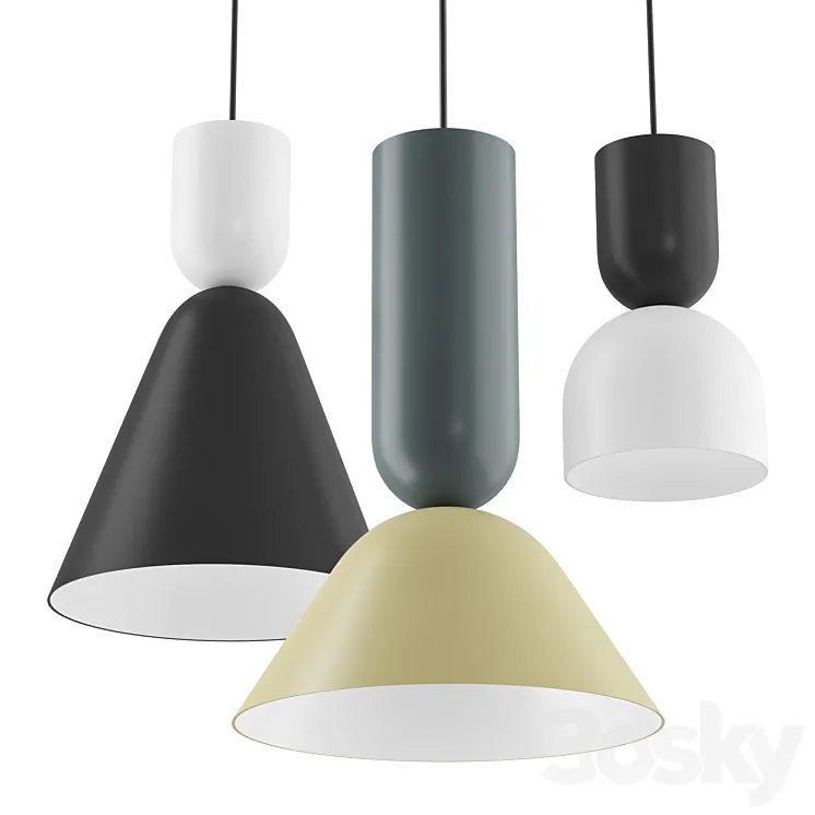 ZOE DUO Intra lighting | Hanging lamp 3D Model Free Download