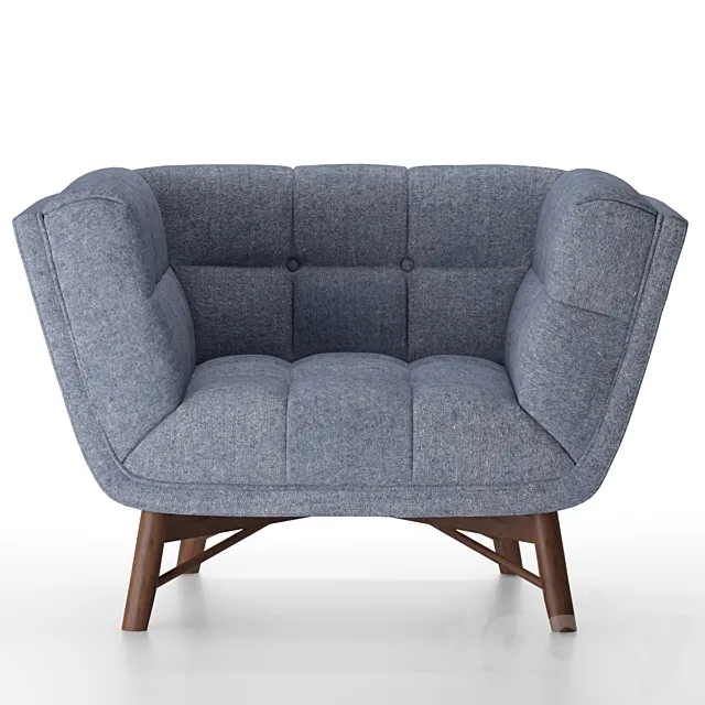 Zola Mid-Century Modern Accent Chair 3DModel Zola Mid-Century Modern Accent Chair 3DModel