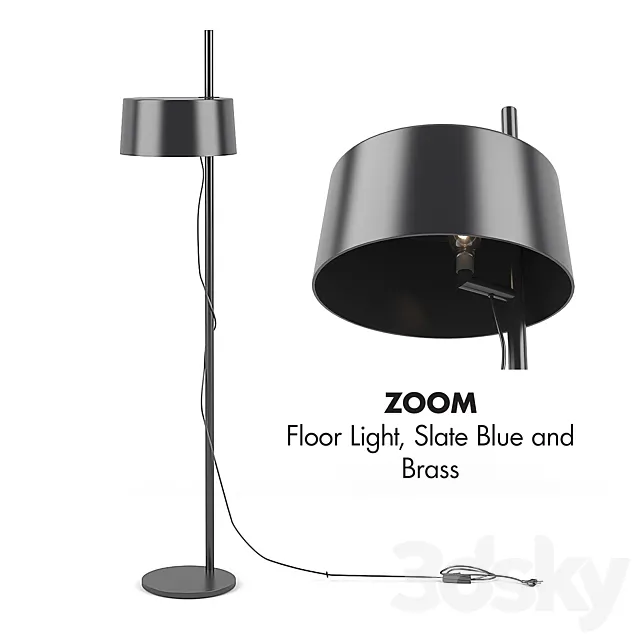 Zoom Floor Light 3D Model Zoom Floor Light 3D Model