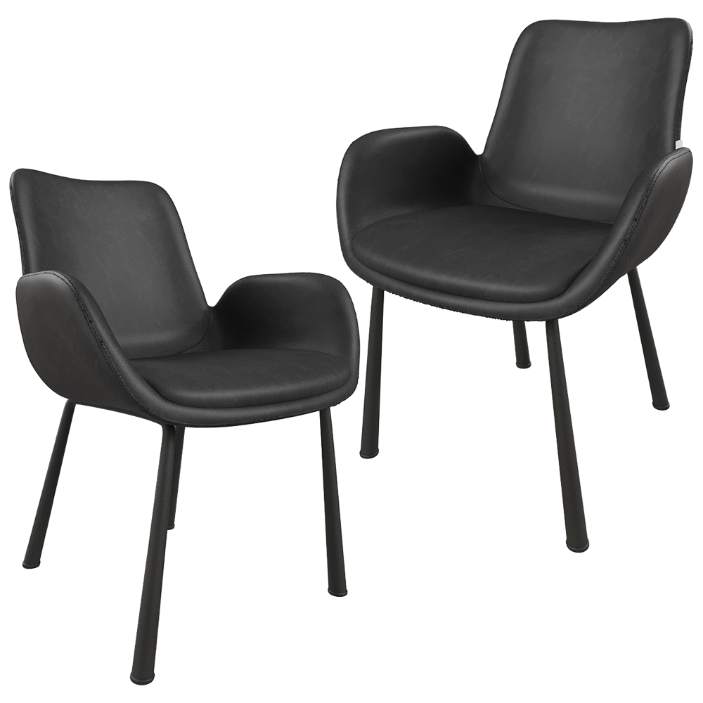 Zuiver Group   – Armchair Brit LL black 3D Model