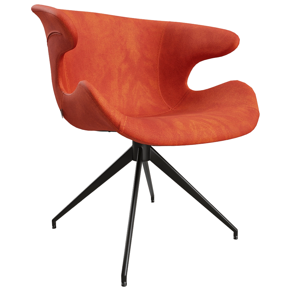 Zuiver Group   – Armchair Mia orange 3D Model