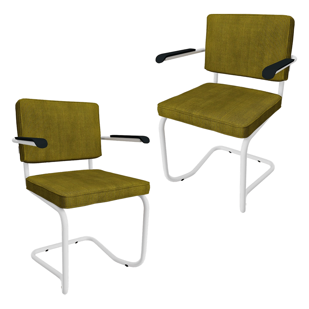 Zuiver Group   – Armchair Ridge Rib Kink green 3D Model