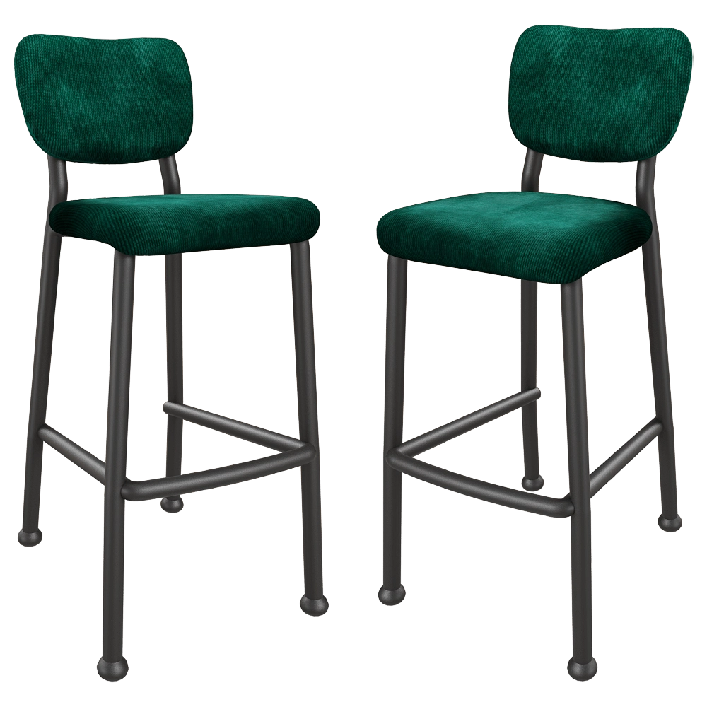 Zuiver Group – Bar stool Benson green 3D Model Zuiver Group – Bar stool Benson green 3D Model
