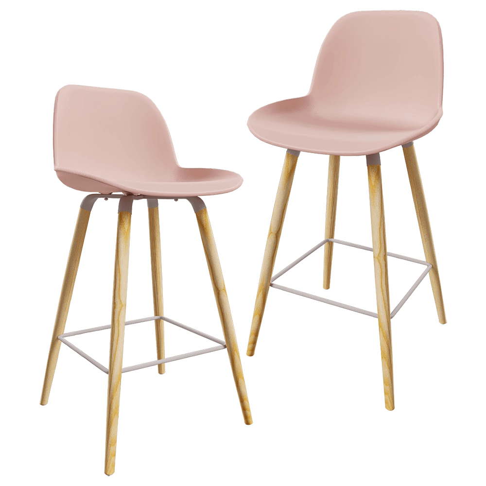 Zuiver Group – Barstool Albert Kuip old pink 3D Model Zuiver Group – Barstool Albert Kuip old pink 3D Model