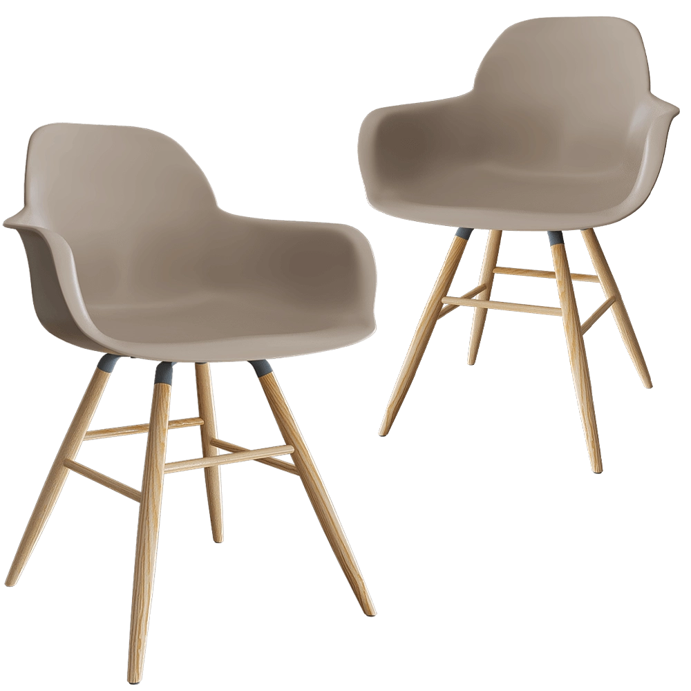 Zuiver Group   – Chair Albert Kuip with armrests 3D Model