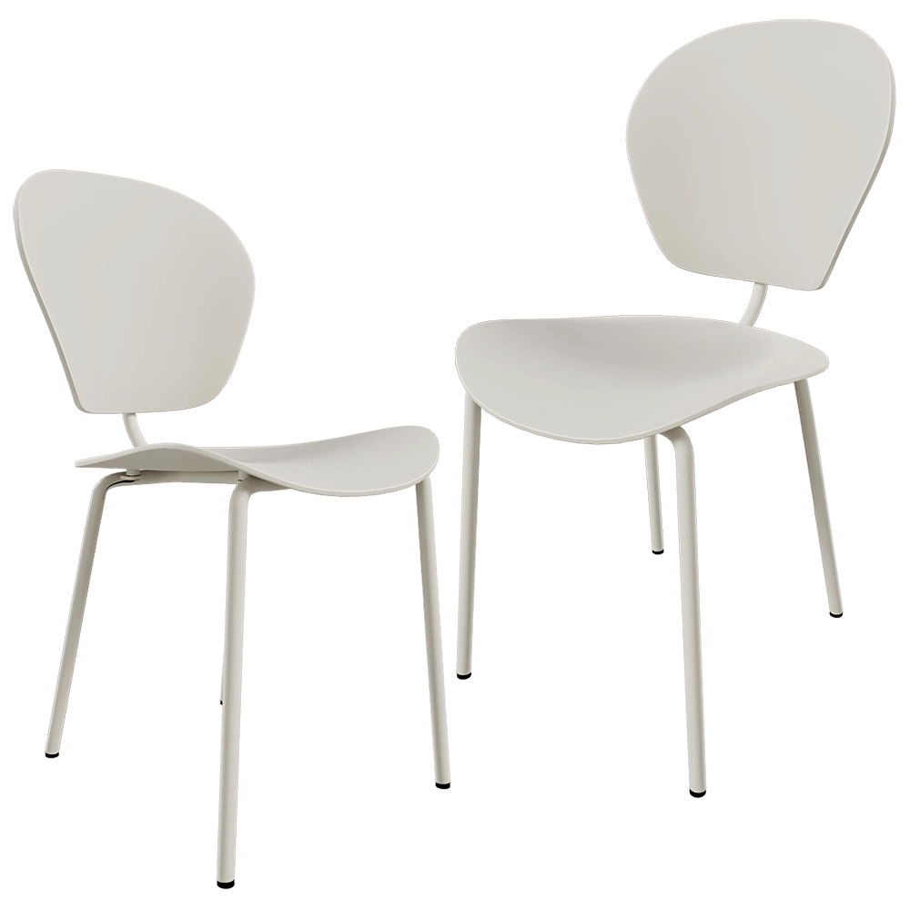 Zuiver Group   – Chair The Ocean coconut milk 3D Model