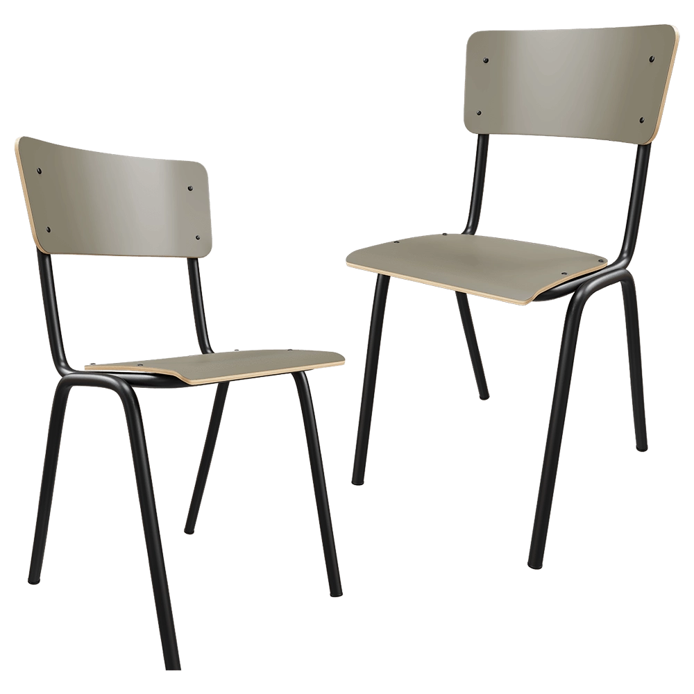 Zuiver Group   – Сhair Back to school matte olive 3D Model