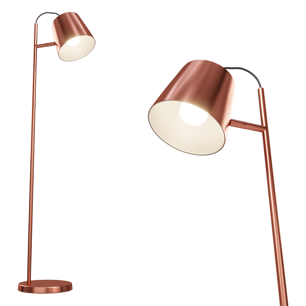 Zuiver Group – Floor lamp Buckle Head copper 3D Model Zuiver Group – Floor lamp Buckle Head copper 3D Model