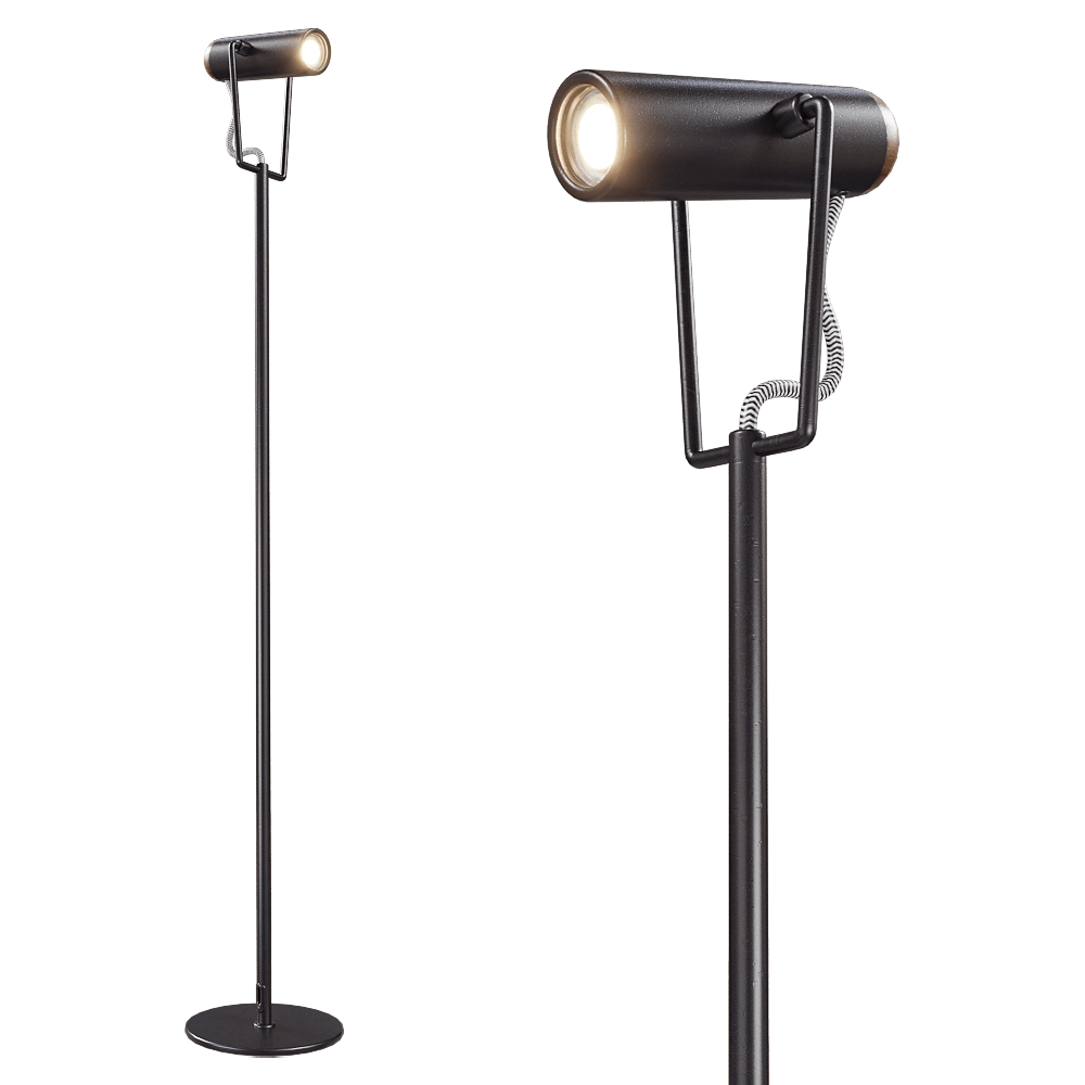 Zuiver Group   – Floor lamp Marlon black 3D Model