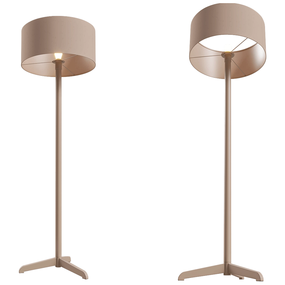 Zuiver Group   – Floor lamp Shelby taupe 3D Model