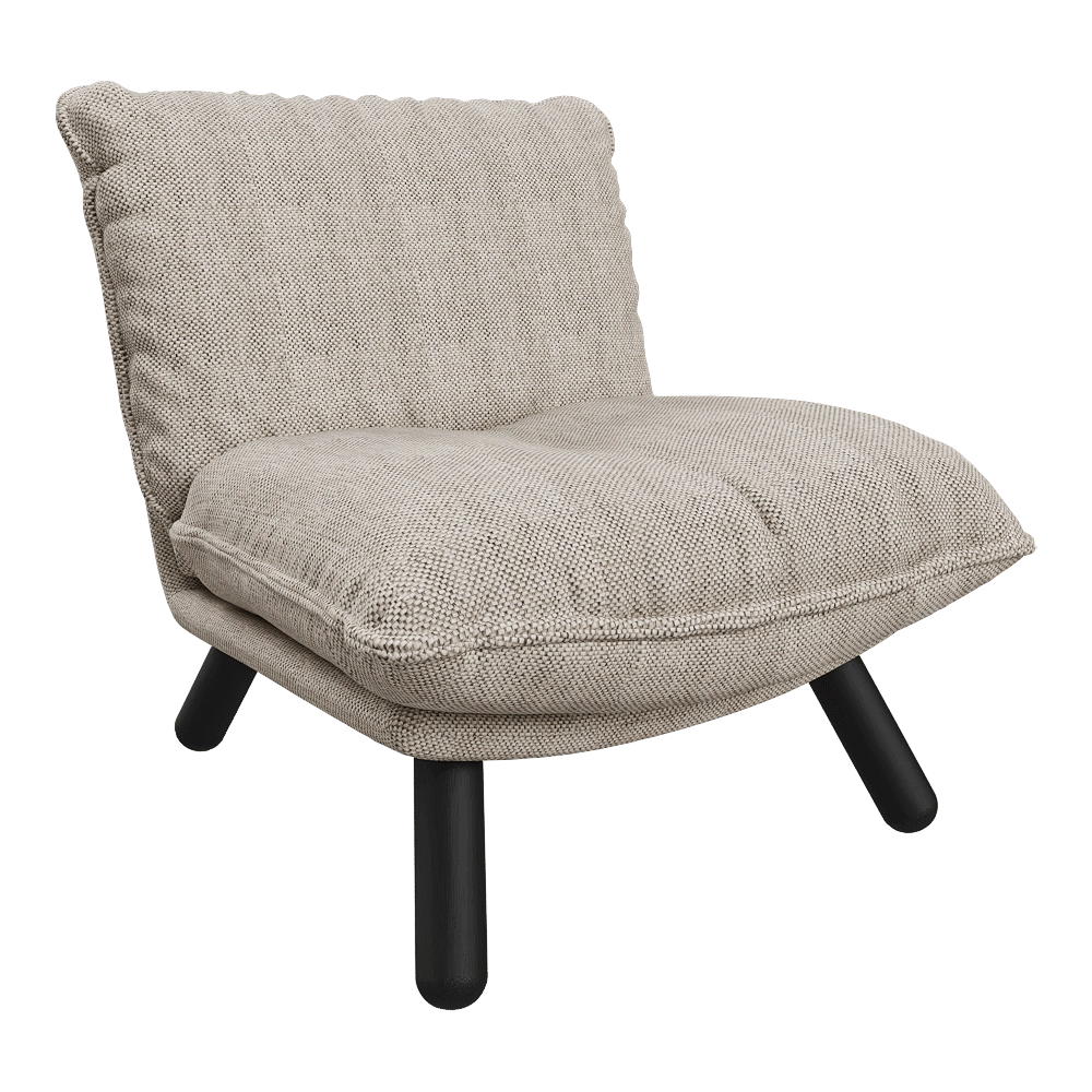 Zuiver Group   – Lounge chair Lazy sack light grey 3D Model