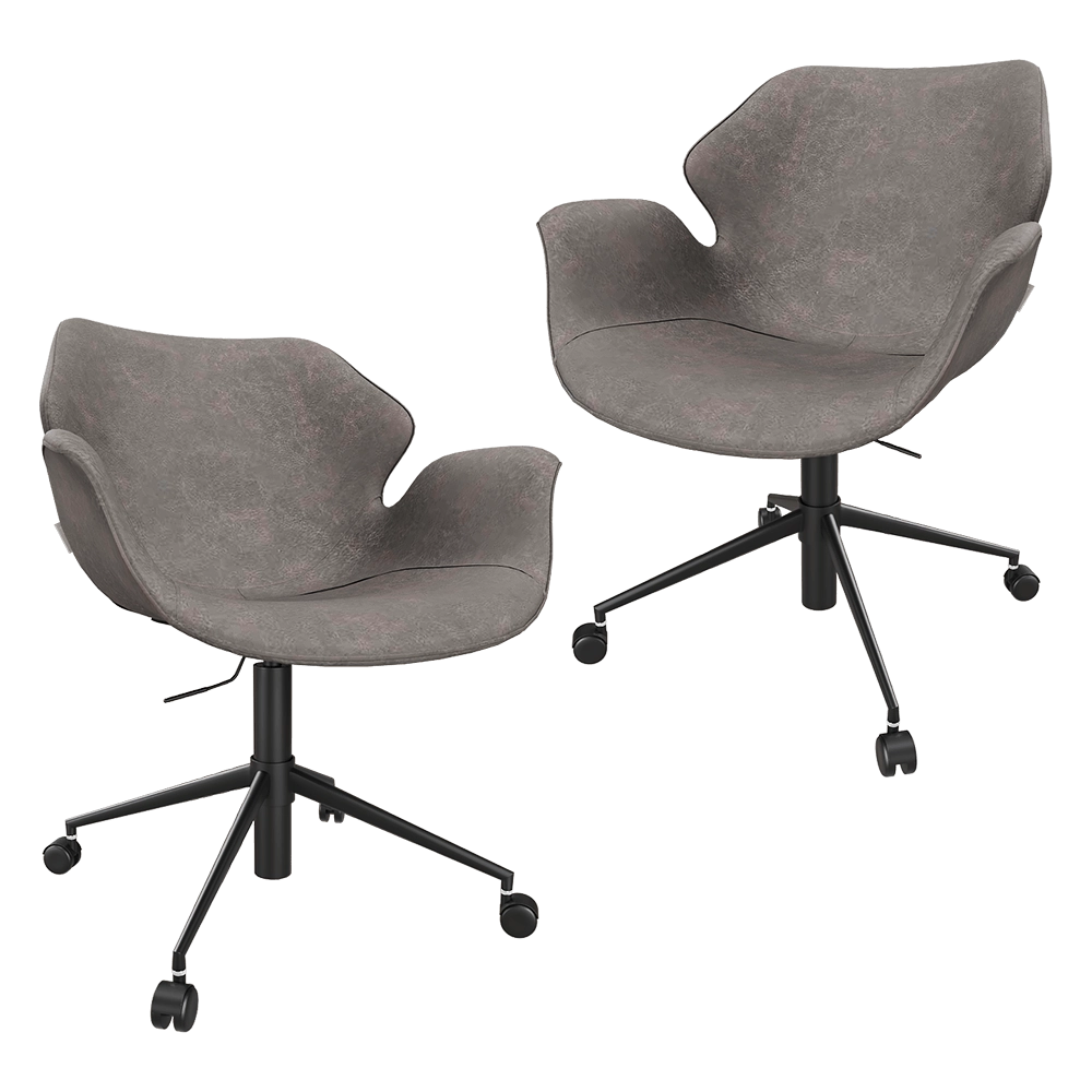 Zuiver Group   – Office chair Nikki All Black 3D Model