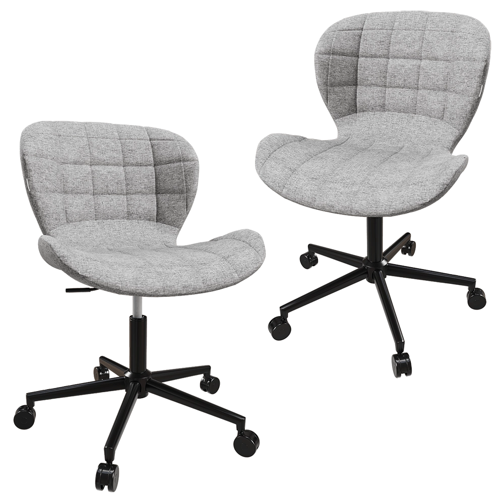 Zuiver Group   – Office chair OMG black grey 3D Model