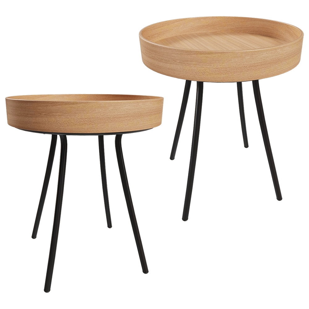 Zuiver Group   – Side table Oak Tray 3D Model