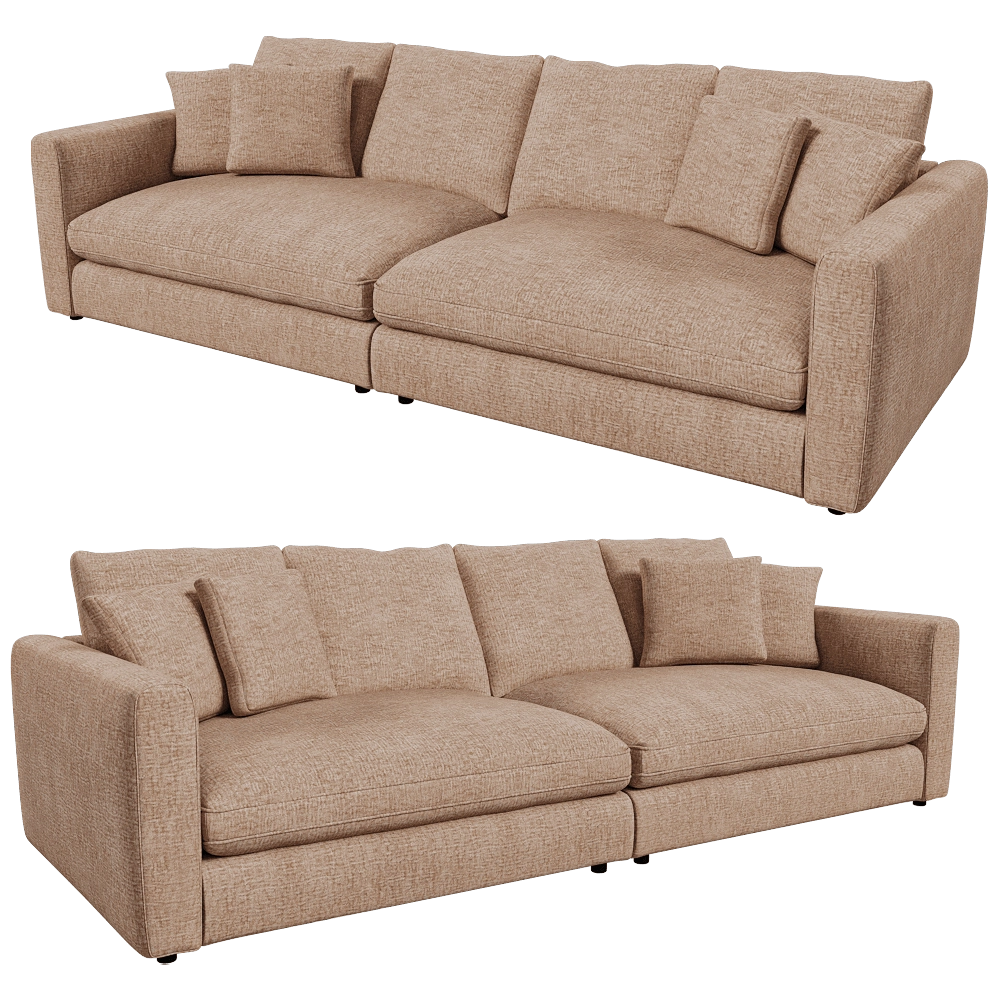 Zuiver Group – Sofa 3 seater Sense nature soft 3D Model Zuiver Group – Sofa 3 seater Sense nature soft 3D Model