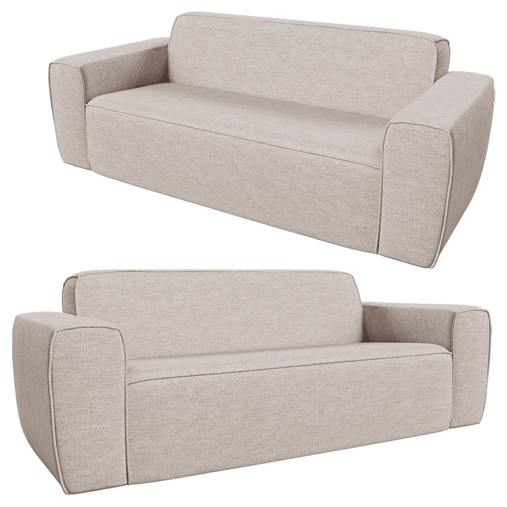 Zuiver Group – Sofa Bor 25-seater latte 3D Model Zuiver Group – Sofa Bor 25-seater latte 3D Model