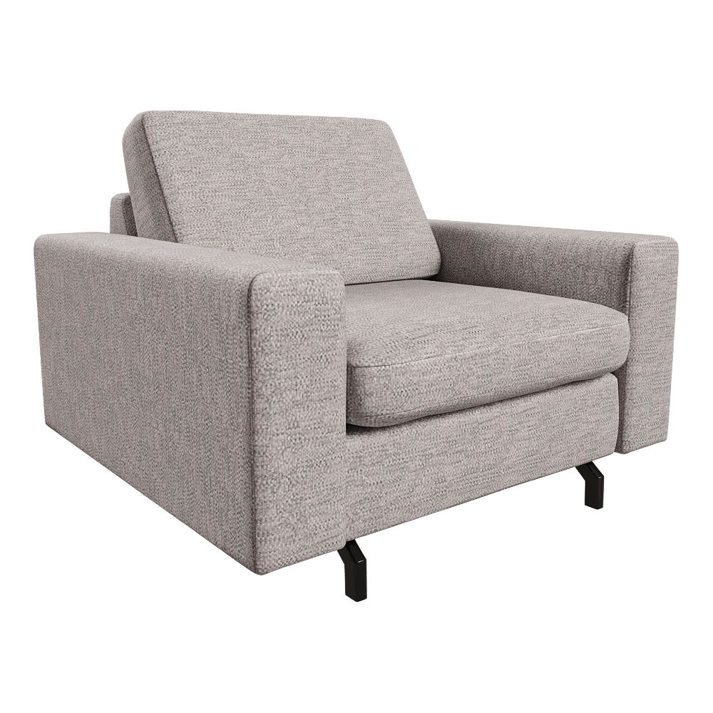 Zuiver Group   – Sofa Jean 1-seater grey 3D Model